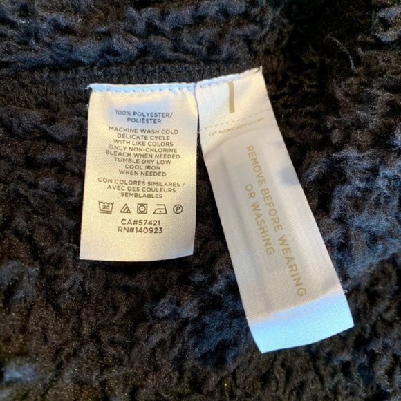 Lou & Grey Teddy Sherpa Zip Front Hoodie - M - Picture 5 of 9